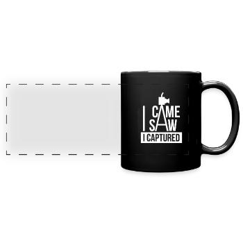 photographer - Full Colour Panoramic Mug - black - Front