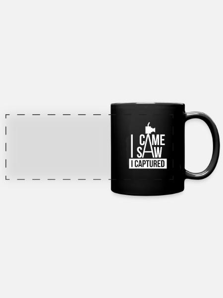 fotograf - Panorama-Tasse farbig - Schwarz