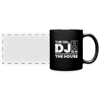 dj - Full Colour Panoramic Mug - black - Front