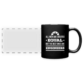 ingénieur - Mug panoramique uni - noir - Devant