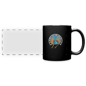 17. Geburtstag - Panorama-Tasse farbig - Schwarz - Vorne