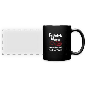 Children's nurse - Full Colour Panoramic Mug - black - Front