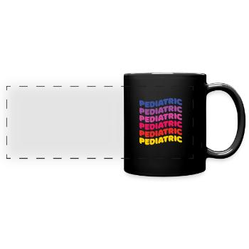 Children's nurse - Full Colour Panoramic Mug - black - Front