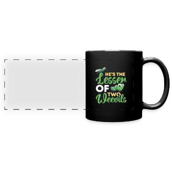 Insekten - Panorama-Tasse farbig - Schwarz - Vorne