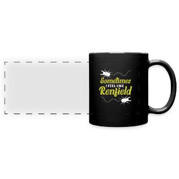 Insekten - Panorama-Tasse farbig - Schwarz - Vorne