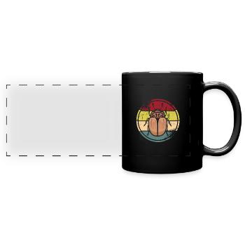 Insekten - Panorama-Tasse farbig - Schwarz - Vorne