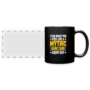 Jeu de rôle - Mug panoramique uni - noir - Devant