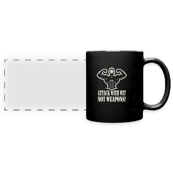 Rollenspiel - Panorama-Tasse farbig - Schwarz - Vorne