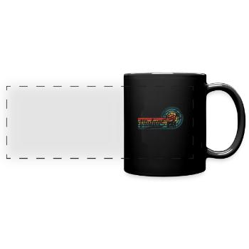 Vieux films - Mug panoramique uni - noir - Devant