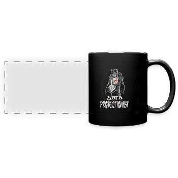 Daten Analytiker Datenschutz Beauftragter - Panorama-Tasse farbig - Schwarz - Vorne