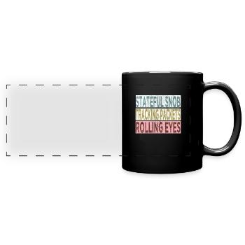 Network Engineer - Full Colour Panoramic Mug - black - Front