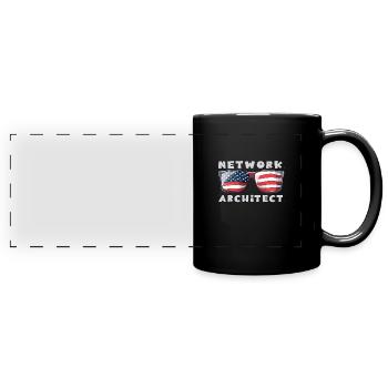 Network Engineer - Full Colour Panoramic Mug - black - Front