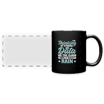 Daten Analytiker Datenschutz Beauftragter - Panorama-Tasse farbig - Schwarz - Vorne