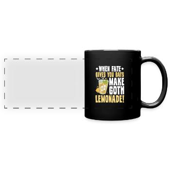 Goth Emo - Mug panoramique uni - noir - Devant