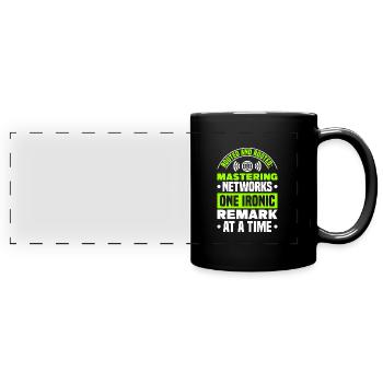 Network Engineer - Full Colour Panoramic Mug - black - Front