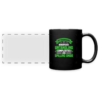 Network Engineer - Full Colour Panoramic Mug - black - Front