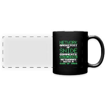 Network Engineer - Full Colour Panoramic Mug - black - Front
