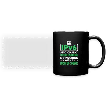 Network Engineer - Full Colour Panoramic Mug - black - Front