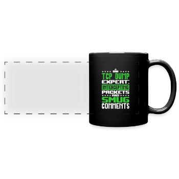Network Engineer - Full Colour Panoramic Mug - black - Front