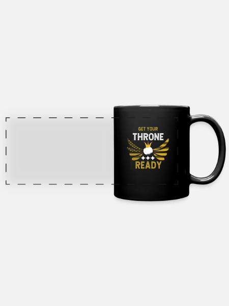 Trinkspiel - Panorama-Tasse farbig - Schwarz