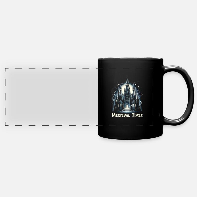 Medieval Market - Full Colour Panoramic Mug - black