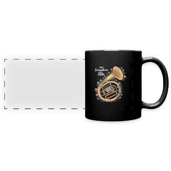 Sousaphone - Full Colour Panoramic Mug - black - Front