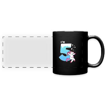 Patinage sur glace Patinage sur glace Patinage sur glace - Mug panoramique uni - noir - Devant