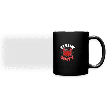 Feelin' Salty Für Maryland Krebs Seafood - Panorama-Tasse farbig - Schwarz - Vorne