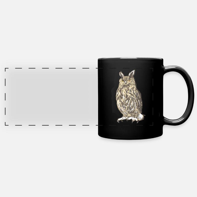 uhu - Panorama-Tasse farbig - Schwarz