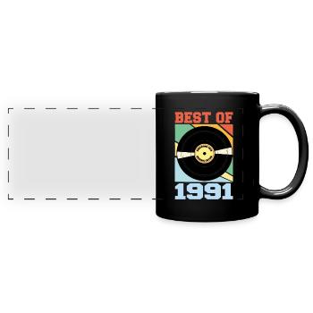 Best of 1991 - Panorama-Tasse farbig - Schwarz - Vorne