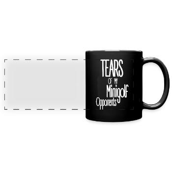 Tears of my Minigolf Opponents - Panorama-Tasse farbig - Schwarz - Vorne