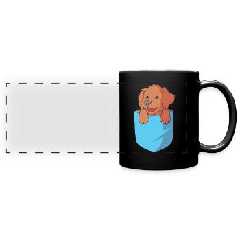 Boykin Spaniel - Full Colour Panoramic Mug - black - Front