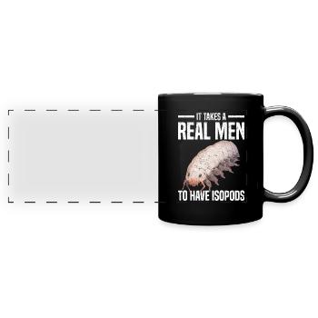 Asseln - Panorama-Tasse farbig - Schwarz - Vorne