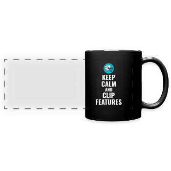 GIS Mapping Data Clip Features Spatial Geoinfo - Full Colour Panoramic Mug - black - Front