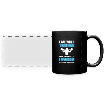Trainer - Full Colour Panoramic Mug - black - Front