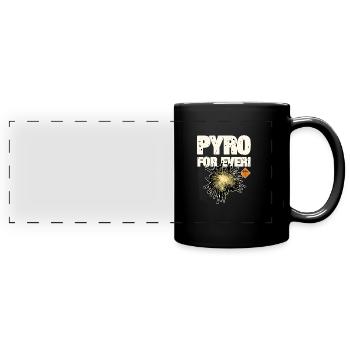 Pyro Pyro - Panorama-Tasse farbig - Schwarz - Vorne