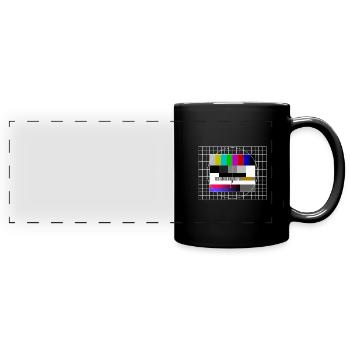 Image d’essai Rétro Vintage - Mug panoramique uni - noir - Devant