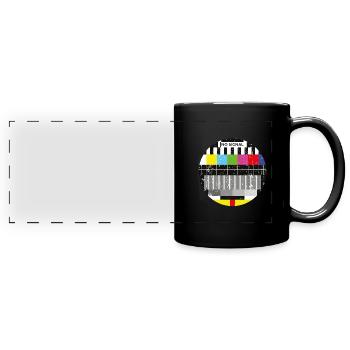 Image d’essai Rétro Vintage - Mug panoramique uni - noir - Devant