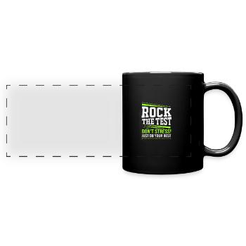 Lehrer der Mittelstufe - Panorama-Tasse farbig - Schwarz - Vorne
