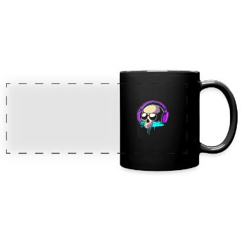 Rave Raver Techno music Techno bass Mixer - Full Colour Panoramic Mug - black - Front