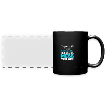 Narval - Mug panoramique uni - noir - Devant