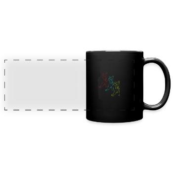Walzer Paartanz - Panorama-Tasse farbig - Schwarz - Vorne