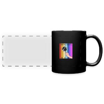 Détective - Mug panoramique uni - noir - Devant