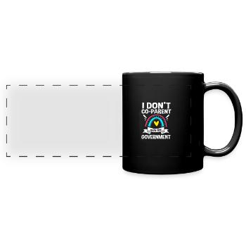 Maman croquante - Mug panoramique uni - noir - Devant