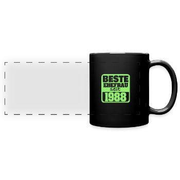 1988 - Panorama-Tasse farbig - Schwarz - Vorne