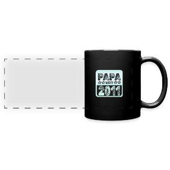 2011 - Panorama-Tasse farbig - Schwarz - Vorne