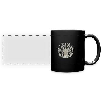 Geschenk für Amelia - Panorama-Tasse farbig - Schwarz - Vorne
