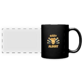 Geschenk für Albert - Panorama-Tasse farbig - Schwarz - Vorne
