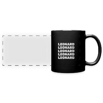 Leonard - Mug panoramique uni - noir - Devant