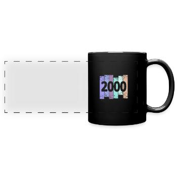 2000 - Full Colour Panoramic Mug - black - Front